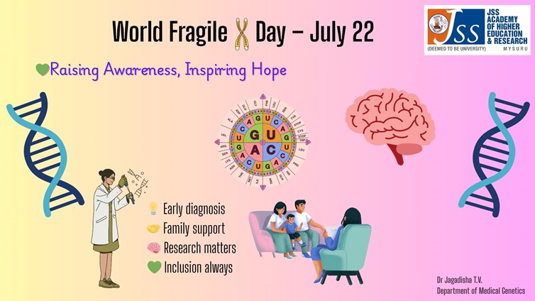 Commemorate World Fragile X Day July 22nd